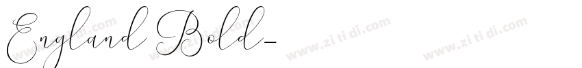 England Bold字体转换